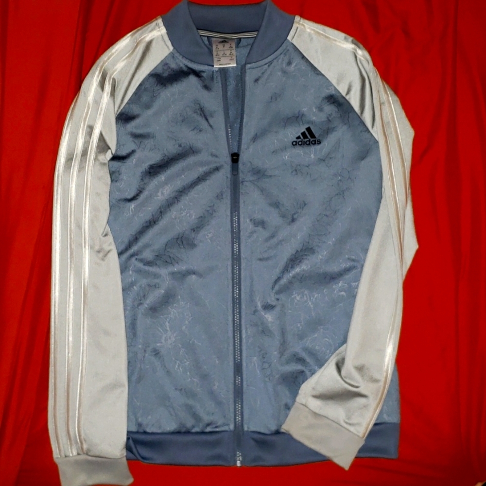 Adidas flower zip up